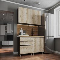 Кухня Плейона венге/дуб делано 1,2 без столешницы